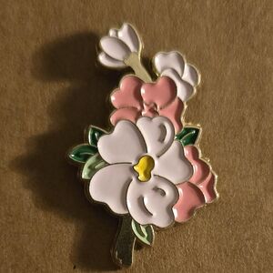 Floral Enamel Pin 3/$15
